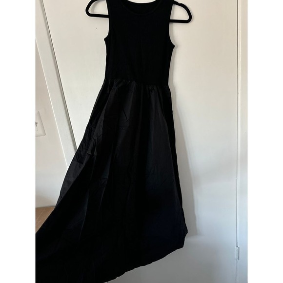Commense Black Sleeveless Maxi Dress with Pockets Casual Chic Versatile Size XL - Picture 7 of 11